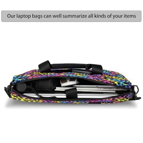 Sac ordinateur portable imprimé léopard coloré pour protéger votre PC avec style - 3