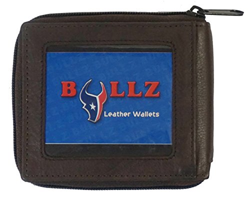 Bullz RFID Blocking Zip Around Mens Leather Security Wallet3