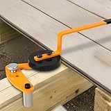 SelWatty Deck Board Straightening Tool, Heavy-Duty Deck Board Removal Tool for Repairing Warped Boards, Closing Gaps, and Adjusting Deck Board Positioning During Installation