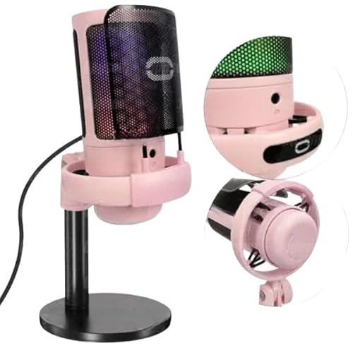 PROMOWORLD - Microfone RGB Gamer USB para PC MT1060R Captura Perfeita Voz Imersiva 7 Cores Luz Plug