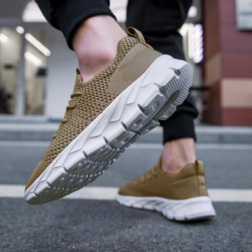Image of YITUHIO Mens Running Shoes Fashion Sneakers Tennis Walking Shoes Lightweight Athletic Gym Workout Shoes