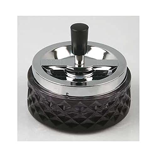 HA - Cenicero giratorio (12 cm, 732 g), color cromado