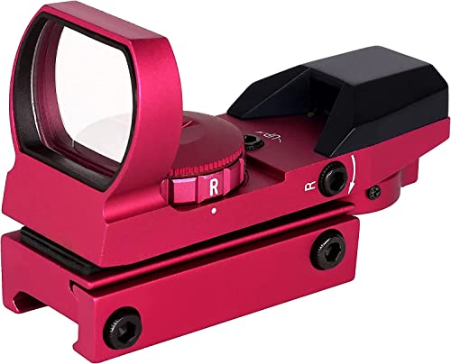 RD22F 1X22X33 Red Dot Sight, Reflex Sight with 20mm Picatinny Rail(Red)
