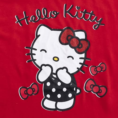 Image of Hello Kitty Girls Long Sleeve Shirt T-shirt and Pants 4 Piece Set Big Kids