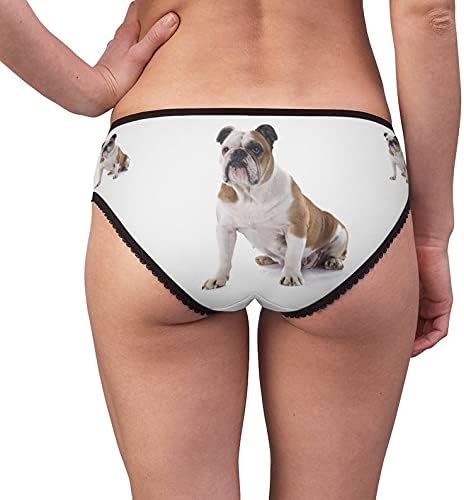 DogsMakeMeHappy English Bulldog Panties, English Bulldog Underwear, Briefs, Cotton Briefs, Funny Underwear, Panties For Women