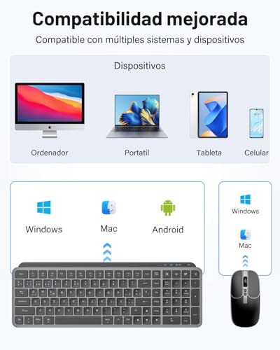 La Mejor Lista de Teclado y mouse inalambrico de esta semana. 21 Imagen adicional