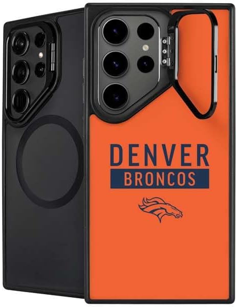 Skinit Kickstand Phone Case Compatible with Galaxy S24 Ultra - Officially Licensed NFL Denver Broncos Retro Logo Design