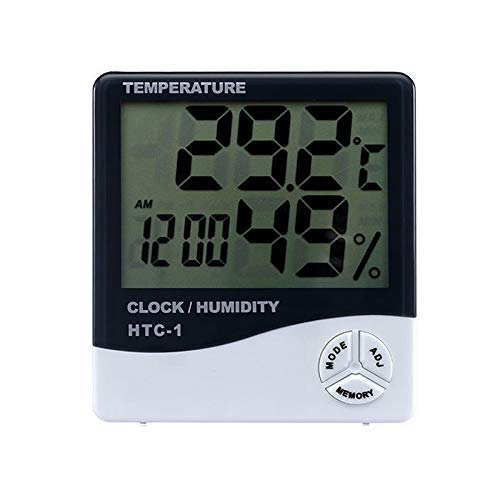 Digital-Thermometer LCD Hygrometer C/F Feuchtigkeits-Messinstrument Temperatur Wetterstation Wecker Indoor Outdoor
