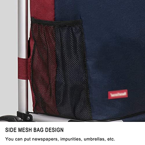 ZBBN Einkaufstrolley, Leichter Trolley, Faltbarer Praktischer Faltbarer Einkaufstrolley, Einkaufstasche, Geeignet zum… – Bild 7