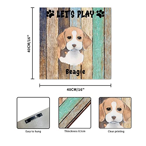 Panneau bois Beagle Dog, le cadeau de pendaison idéal