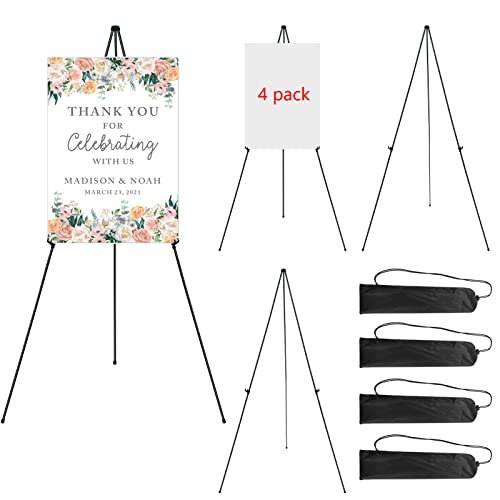 RRFTOK 4 Pack 63 in Sign Easel Stands