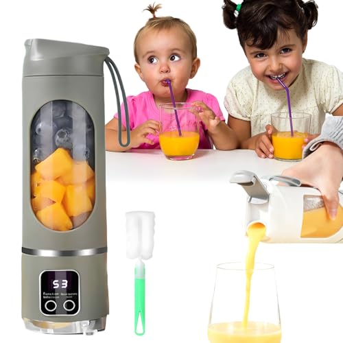 Image of Digital Multimode Juicer Blender Smart LED Display, 2025 Upgraded Digital Display Juicer - Smart LED Display, 3-Speed, 12 Steel Blades, Leak Proof Design for Shakes, For Home & Travel (Green)
