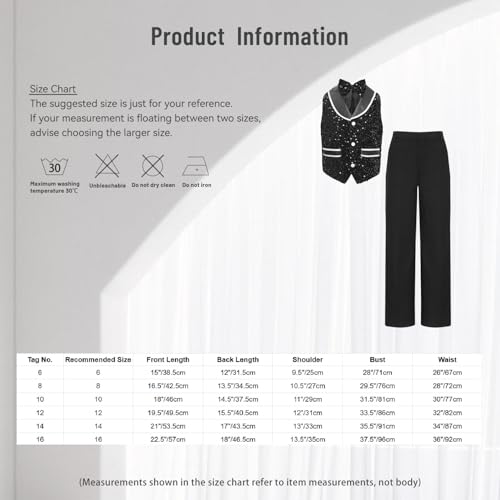 Kids Boys Jazz Dance Performance Outfits Glittery Sequined Velvet Vest Waistcoat with Bow Tie and Pants3