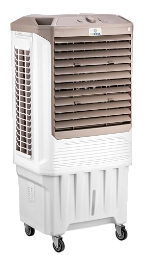 Image of Wings 100L Desert Air Cooler for Home & Large Rooms - 1 Year Warranty | 220W Energy-Efficient Motor Thermal Protection | Honeycomb Cooling Pads & 3-Speed Airflow | for Bedroom, Hall & Office