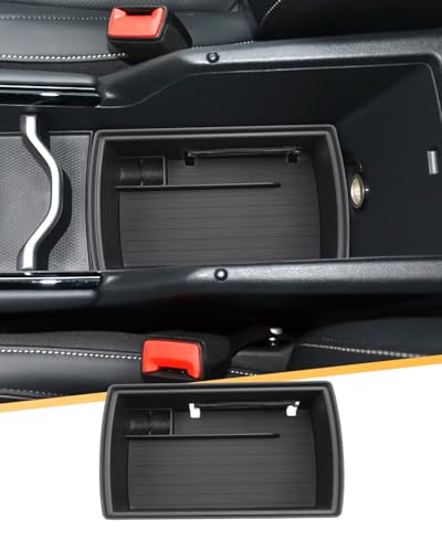 YEE PIN Mittelkonsole Aufbewahrungsbox Kompatibel mit VW Tiguan 3 iii 2024 2025 2026 Mittelarmlehne Handschuhfach Organizer Tray mit Rutschfester Matte für Tiguan 3 R-Line Zubehör