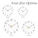 Roymnie Wall Clock, 10 Inch Modern Wall Clocks Battery Operated, Silent Non Ticking Clock Decorative for Kitchen, Living Room, Bathroom, Office, Bedroom(White)