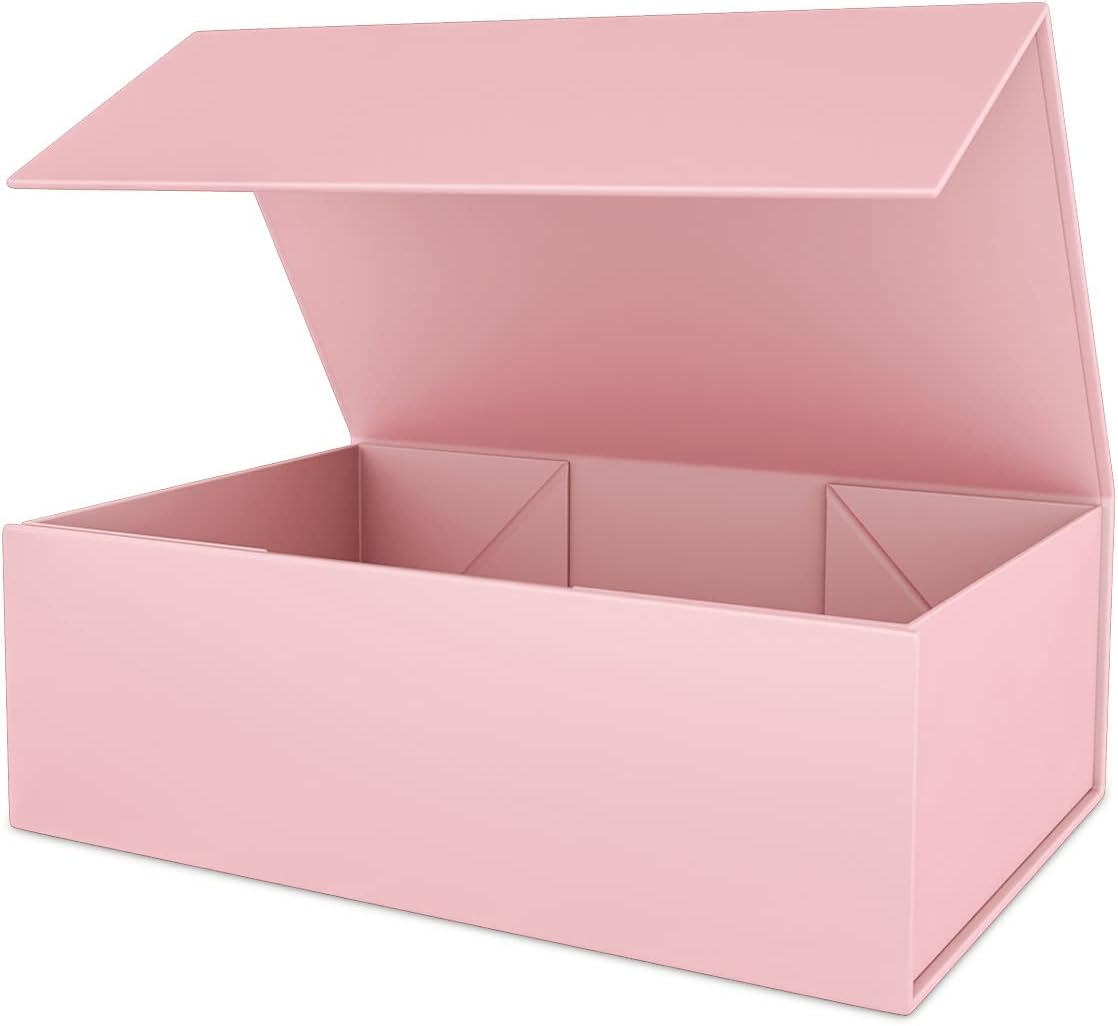 Pink Gift Box  with Magnetic Closure Lid Gift Boxe for Presents,Bridesmaid Gifts Boxes,Cute Box,Birthday Gift box,Luxury for Gift Packaging, Magnetic Gift Boxe for Wrapping Gifts (Pink) 3 PCs (See The Pictures For The Size)