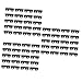 SOLUSTRE 60 Pcs Pulley Accessories Mini Garbage Can Mini Casters Storage Bin Casters Mini Trash Cans Non Swivel Casters Storage Bins Self Adhesive Casters Storage Box Abs Wheel