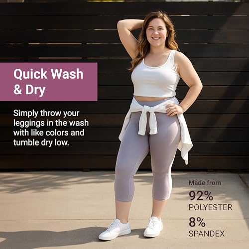 Image of SATINA High Waisted Leggings for Women - Comfortable and Stretchy in Versatile Sizes and Colors