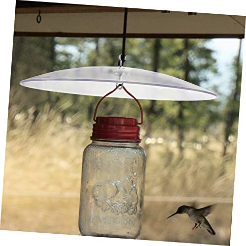 ABOOFAN 4 Stück Abdeckung Für Vogelhäuschen Hängende Wandpflanzgefäße Haken Für Außenverkleidungen Hängende Pflanzgefäße Für Den Außenbereich -schallwandabdeckungskuppel Schutz – Bild 3