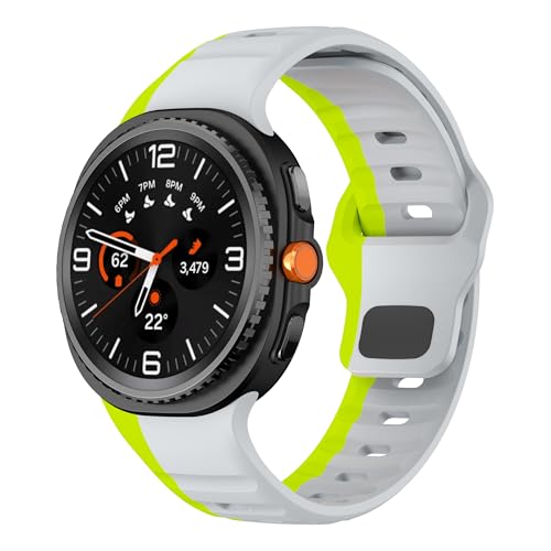 Image of XMUXI Compatible with Samsung Galaxy Watch 9 /8 Strap 44mm 40mm, Silicone Sport Breathable Bands for Galaxy Watch 8 Classic Straps 46mm (No Watch)