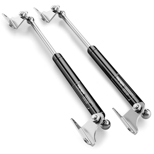 Vepagoo Molla a Gas 380MM 300N/31KG Universale Pistone a Mobili Gas Ammortizzatore, con Supporto a Forma di L per Mobile TV, Letto Contenitore, Finestra, Porte e Altri Progetti DIY, 2 PCS