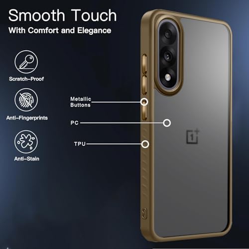 Image of KARWAN️ Shockproof Back Case Cover for Oneplus Nord 5 | Camera Protection Bump |Shockproof Back Case Cover for Oneplus Nord 5 - Brown