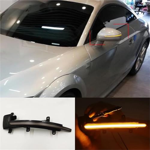 Intermitentes dinámicos LED espejo retrovisor lateral para TT Mk2 TTS R8 2