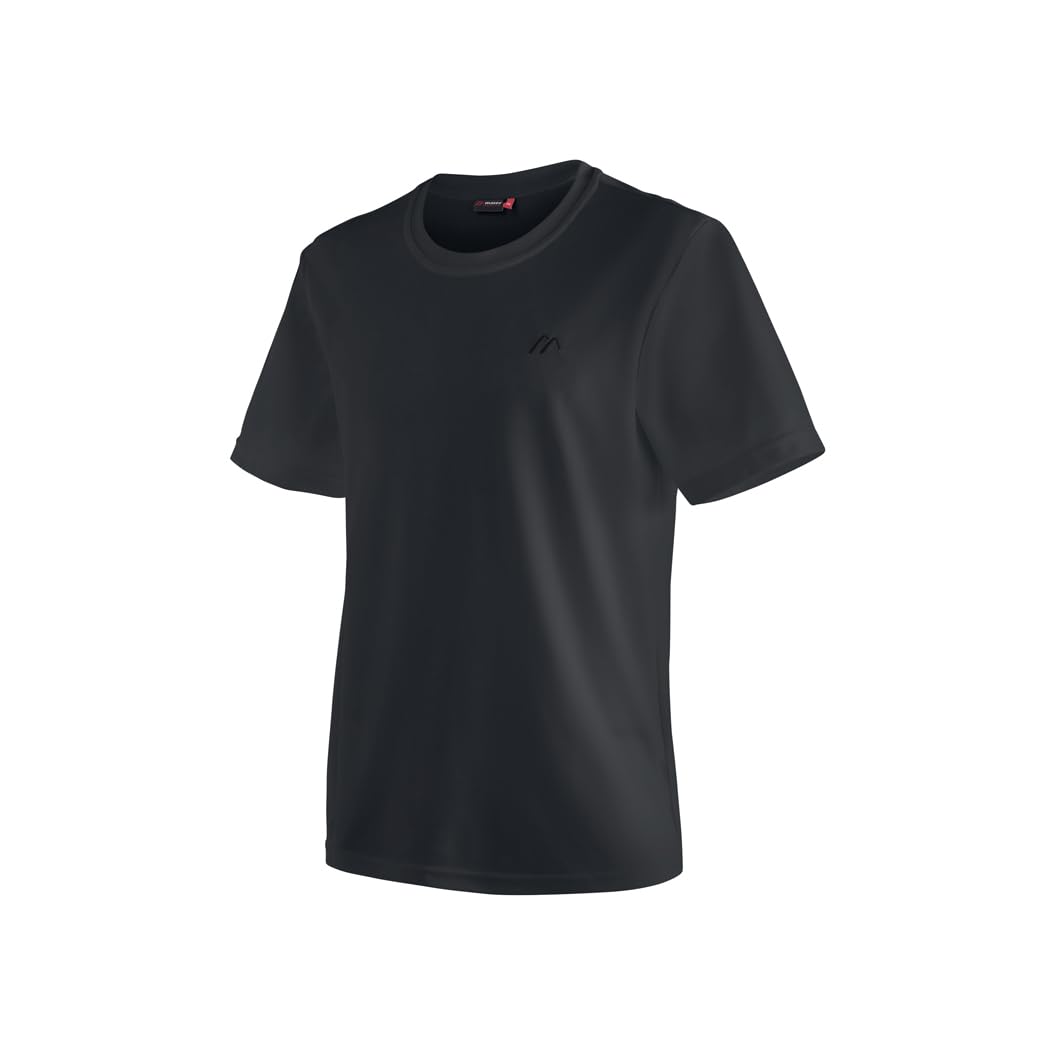 Maier Sports Walter – Funktionsshirt für Wandern und Freizeit (Schwarz, XXL)