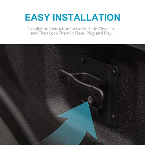 4 Pack Boxlink Tie Down Anchors For Ford F150 F250 F350 Raptor 2015-2021, Truck Bed Tie Downs ,Stainless Steel Lock Assembly, For Replace Ford Accessories Fl3Z-99000A64-B Bed Cleats Box Link Kit #TOP2