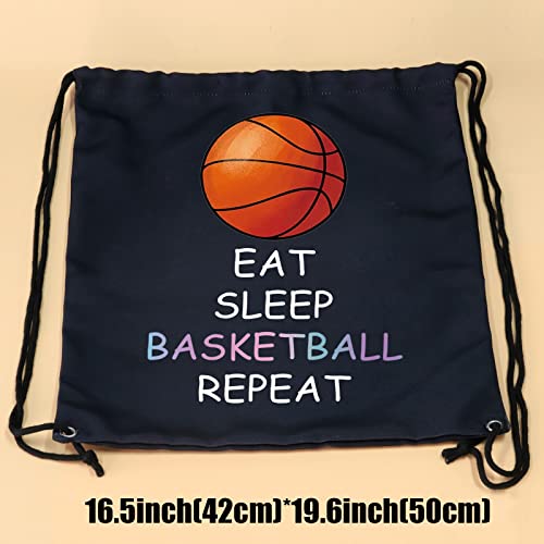 JYTAPP Eat Sleep Basketball Repeat Drawstring Bag Player Gifts Basketball Team Gifts for Lover3