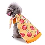 CheeseandU Pet Halloween Costume for Dogs Cats Novelty Pizza Slice Pet Suit Pet Cosplay Dog Cat...