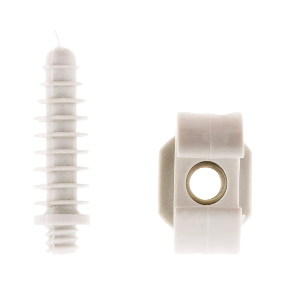 Zenitech Set Mit 20 Clip-Befestigungen 16/20mm + Dübel – Für Rohre, Kabel, Schnelle Montage
