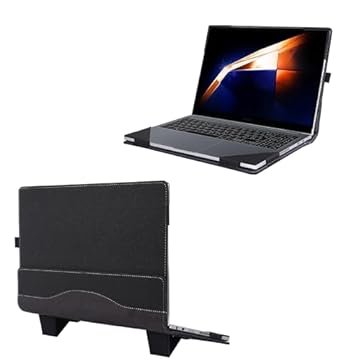 Capa para laptop de 13,3 polegadas Samsung Galaxy Book4/3/2 360 13 Book2 Pro 360 13 Pro 4/3/2 NP930QED NP930XED NP730QED Bolsa protetora com suportes (preta, 13,3)