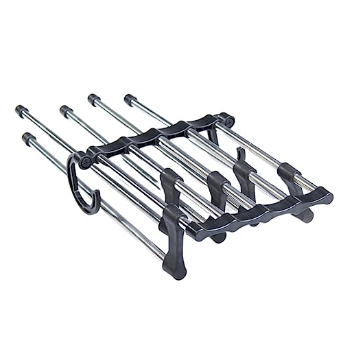Cabilock Perchero Tartas De Conchas Perchas Pantalonero Multifuncional Múltiple Tenderetes De Ropa Plegables Estante De Secado De Pantalones