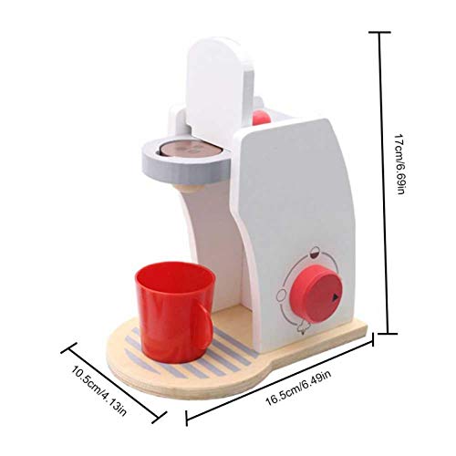 YUNYI Kaffeemaschine Spielzeug aus Holz mit Tasse und Milch I Zubehör Spiel-Küchen - Kinderküche Set - ermutigen Sie… – Bild 3
