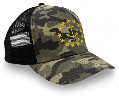 Image of International Tie State Hat for Men and Women, Adjustable Snapback Trucker Baseball Cap with Embroidered Patch
