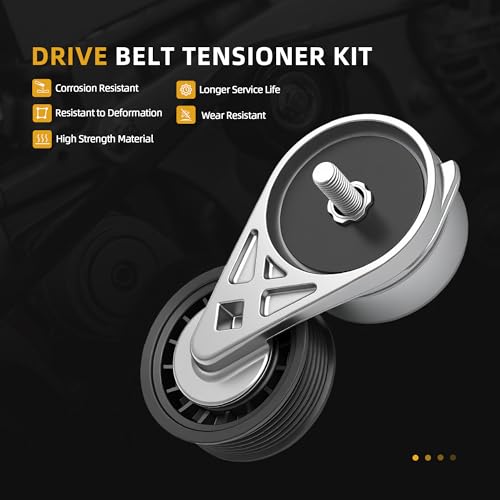 Image of Belt Tensioner Serpentine Belt Idler Pulley Kit for Chevy C1500 C2500 C3500 K1500 K2500 K3500, for GMC C1500 K2500, for Isuzu Hombre, for Oldsmobile Bravada 4.3 /5.0 /5.7L 96-03 38001
