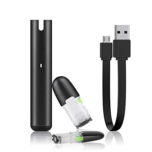 ECOCCO Myblu互換 スターターキット マイブルー フレーバーポッド バッテリー本体 大容量 400mAh;ニコチン・タール無し (3個アソート, 黒本体+2個)
