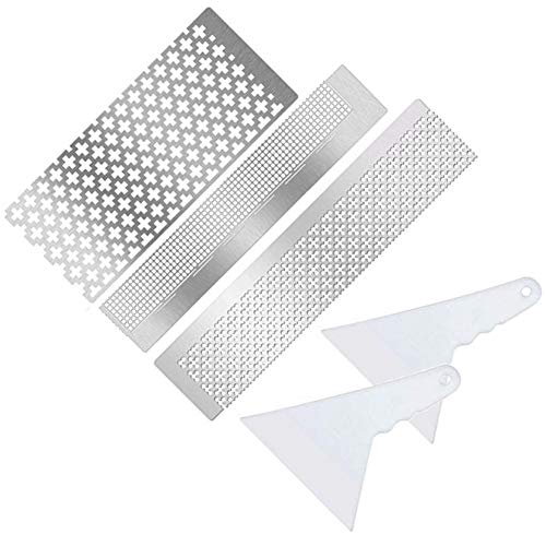 Règle peinture diamant acier inoxydable grille alignement et outil correcteur dessin