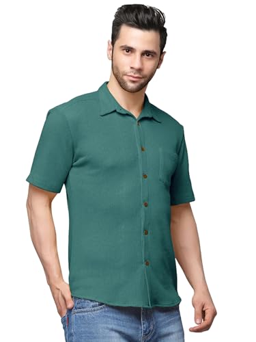Image of Noble Monk Men's Regular Fit Shirt (SH71 Model Moss Green