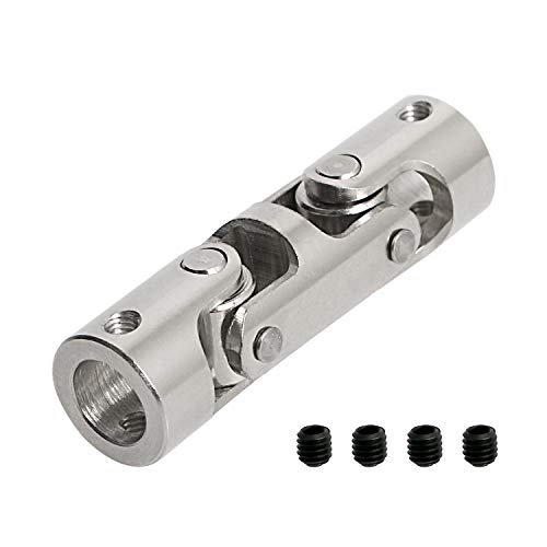 Aopin 10mm to 10mm Rotatable Universal Joint Coupling Shaft Stepper Motor, Length 58mm / 2.28