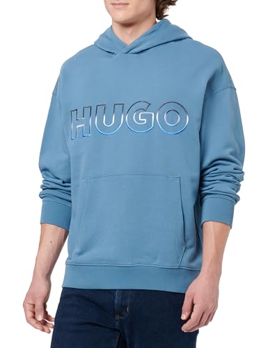 HUGO Men's Nogudi Sweatshirt, Open Blue, M