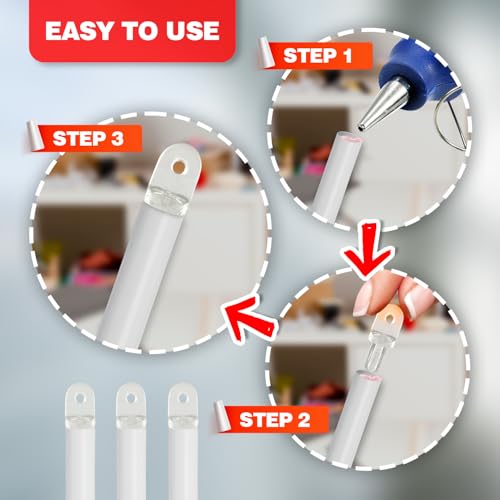 Amazing Drapery Hardware Ponta de varinha com ilhós para varinhas de madeira, pacote com 6 – Pontas
