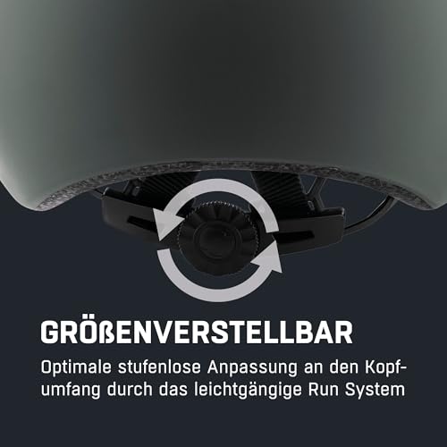 Alpina HAARLEM - Robuster, Individuell Anpassbarer & Leichter Urban Fahrradhelm Für Erwachsene, Coffee-Grey matt, 57-62 cm