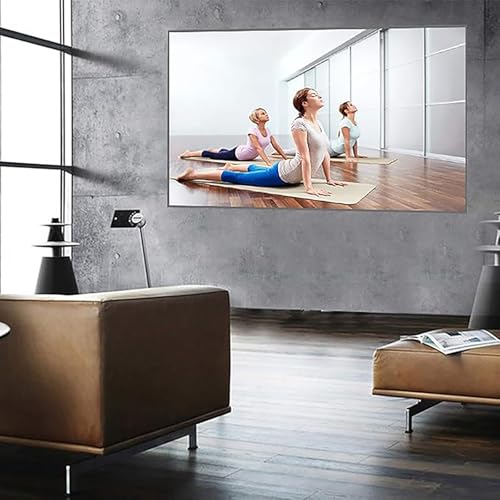 Pantalla manual proyector 60" 16:9 blanca miniatura 7