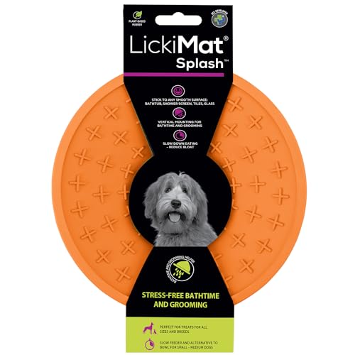 LICKIMAT Splash - ø 15 cm in div. Farben, Farbe:orange