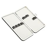 Beatifufu まつげエクステ用ピンセット 収納ケース 耐衝撃オーガナイザー ポータブルメイクアップツールボックス 小型 旅行用 収納バッグ