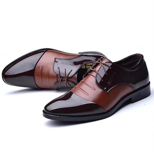 Dress Shoes for Men Men's Classic Patent Leather Dress Shoes for Office Formal Spring Autumn Footwear2