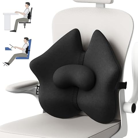 A-Pce Adjustable Lumbar Support Pillow for Pain Relief Cover